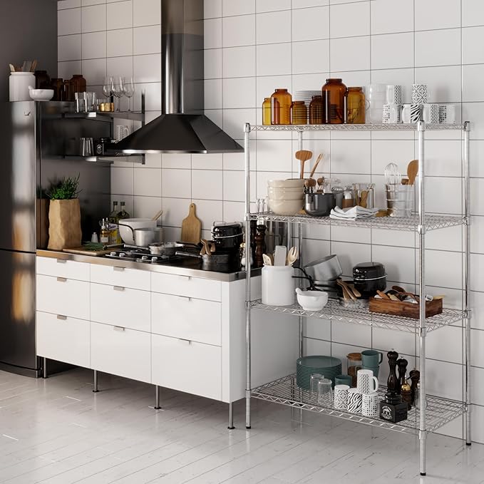Regal Altair 21" Deep x 42" Wide x 64" Height Wire Shelving Kit | 4-Tier | NSF - Image 2