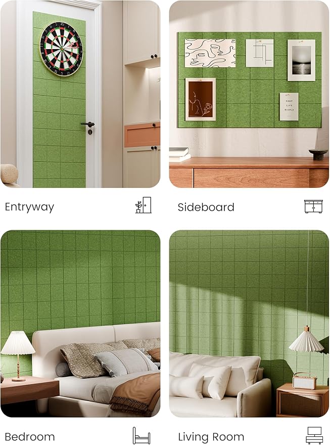 Bumusty Large Cork Board Alternative-36 x24 Felt Bulletin Board Tiles, - Image 5