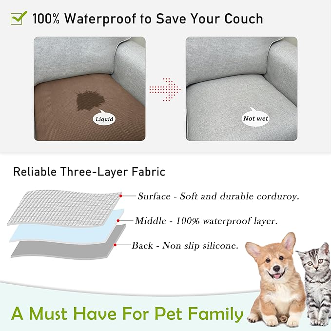Couch Arm Covers, Sofa Arm Covers, Waterproof Armrest Cover - Image 3