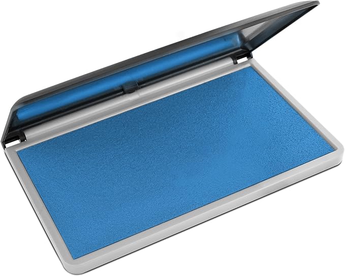 MaxMark Large Premium Sky Blue Ink Stamp Pad by Maxmark