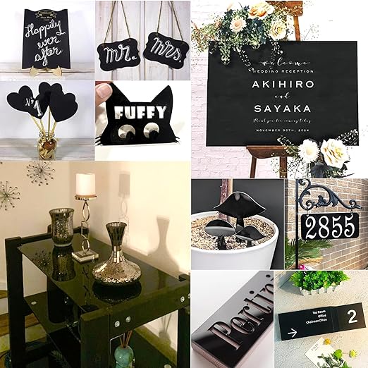 4 Pieces Black Acrylic Sheet, 8 x 10 Inch 1/8 Inch Thick, Home Decor, Display - Image 6