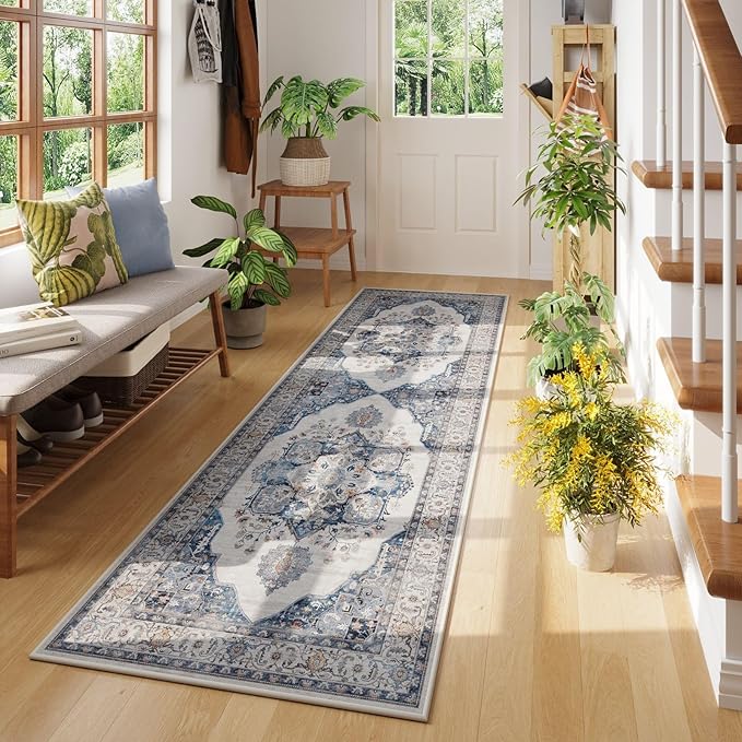 Rugcomf Vintage Medallion Kitchen Runner 2'x6' - Image 2