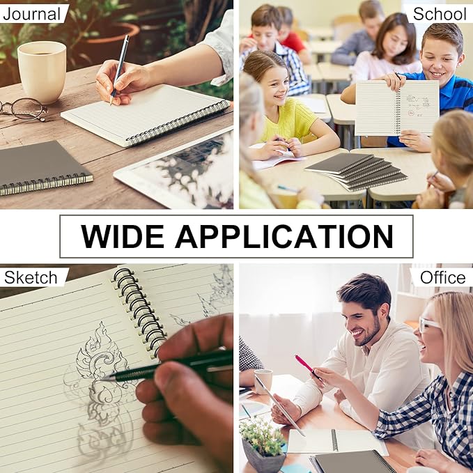 Yahenda 18 Pcs Spiral Notebook Bulk A5 Journal Lined 8.3'' x 5.5'' Writing - Image 6