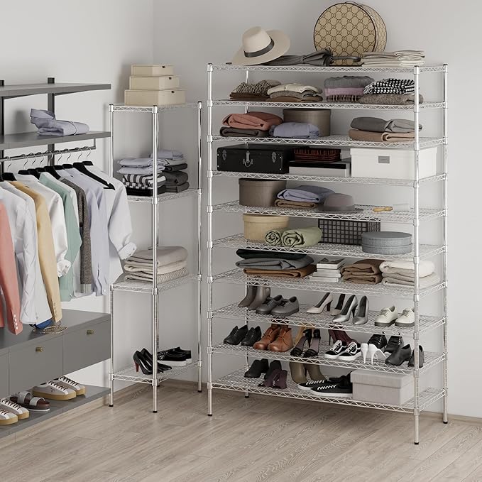 Regal Altair 21" Deep x 54" Wide x 86" Height Wire Shelving Kit | 10-Tier | NSF - Image 4