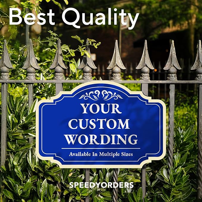 Custom Decorative Outdoor Metal Sign, Personalized Aluminum Driveway Waterproof - Image 7