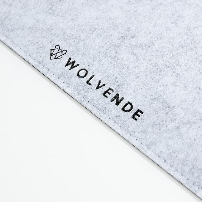 Wolvende Premium Felt Desk Mat | Large 15.75" x 36" | Multifunctional Desk Pad - Image 4