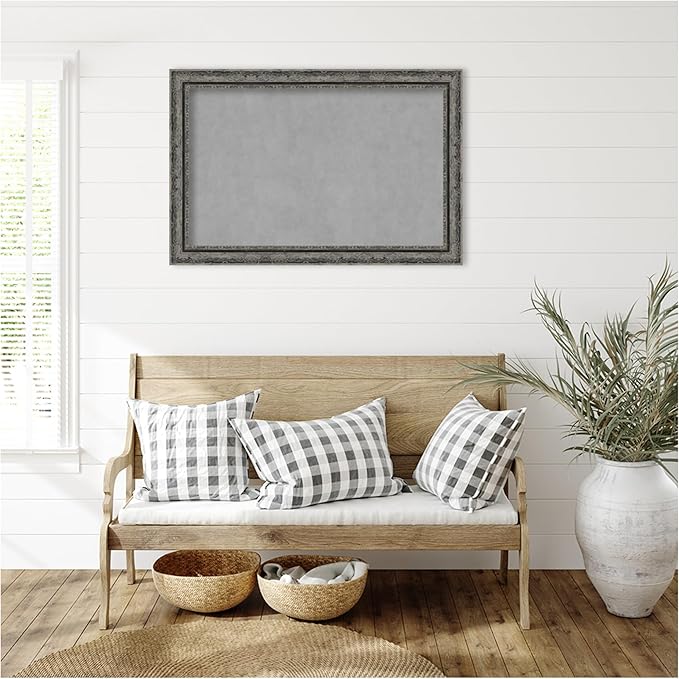 Amanti Art Black Framed Magnetic Board 24x36 Large Vision Board - Image 5