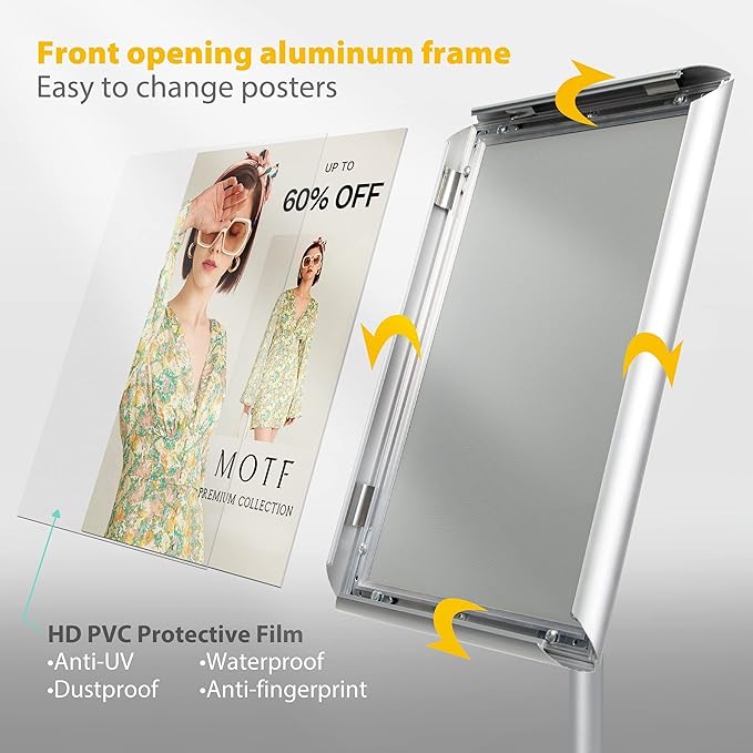 VAIIGO 8.5"x11" Pedestal Poster Stand - Image 3