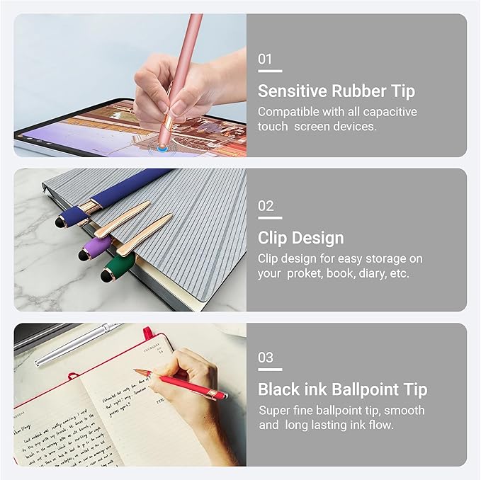CRME 10pcs Funny Pens Ballpoint Set Black Ink Pen Body has Rubber Coating - Image 4