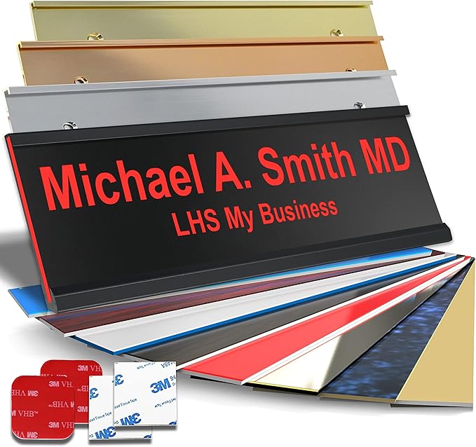 Custom Name Plate with Choice of Mounting by LHS+My+Business