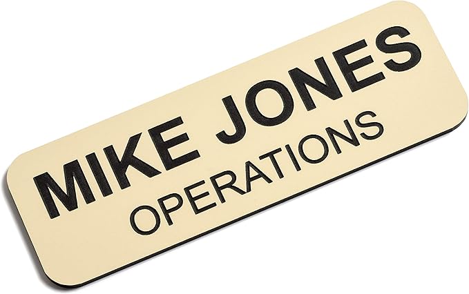 Custom Engraved Name Tag Badges – Personalized Identification by ProvidenceEngraving