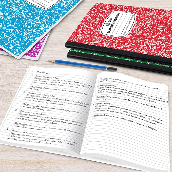 Rosmonde 1000 Pack Composition Notebook Bulk, College Ruled, Pallet of - Image 5
