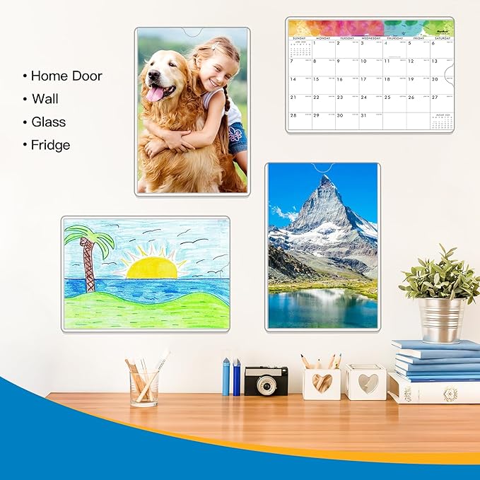 Magnetic Sign Holder 11 x 17, 20 Pack Rigid Magnetic Paper Holder Poster - Image 8