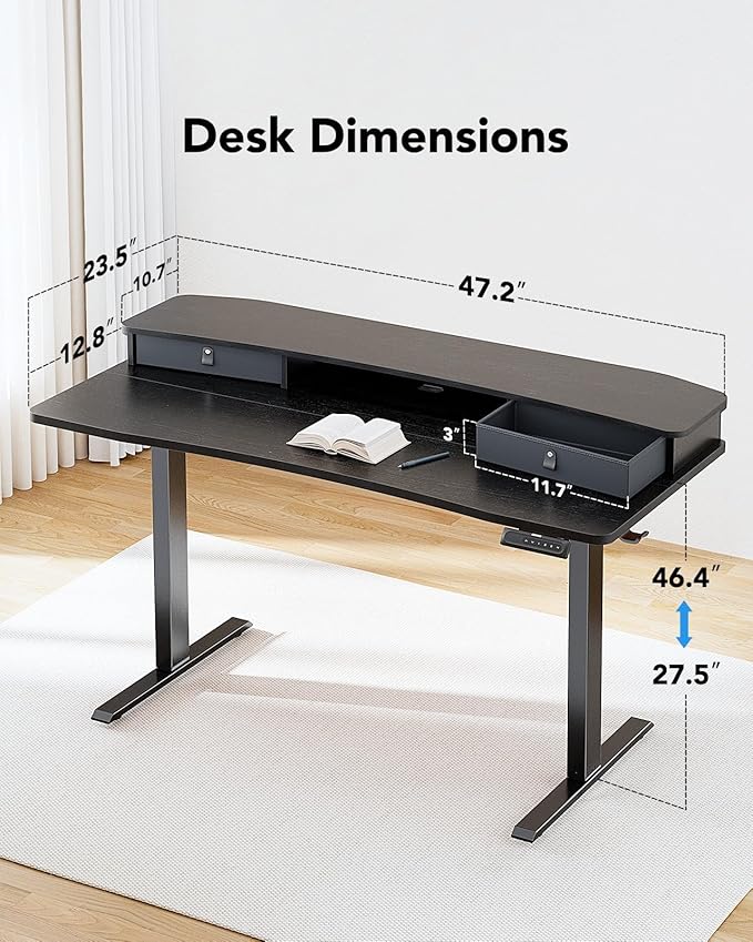 HUANUO 48″ x 24″ Electric Standing Desk - Image 2