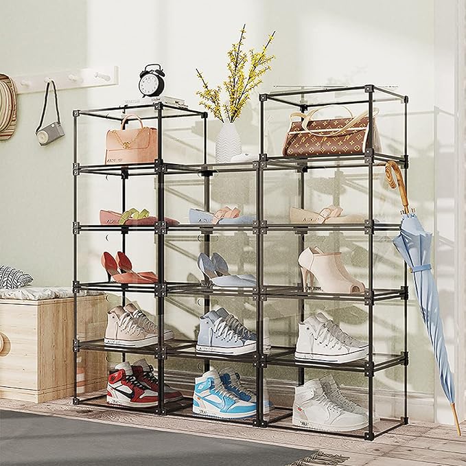 KOKOIN Magnetic Side Open Transparent Plastic Storage Shoe Box Clear Shoe - Image 6