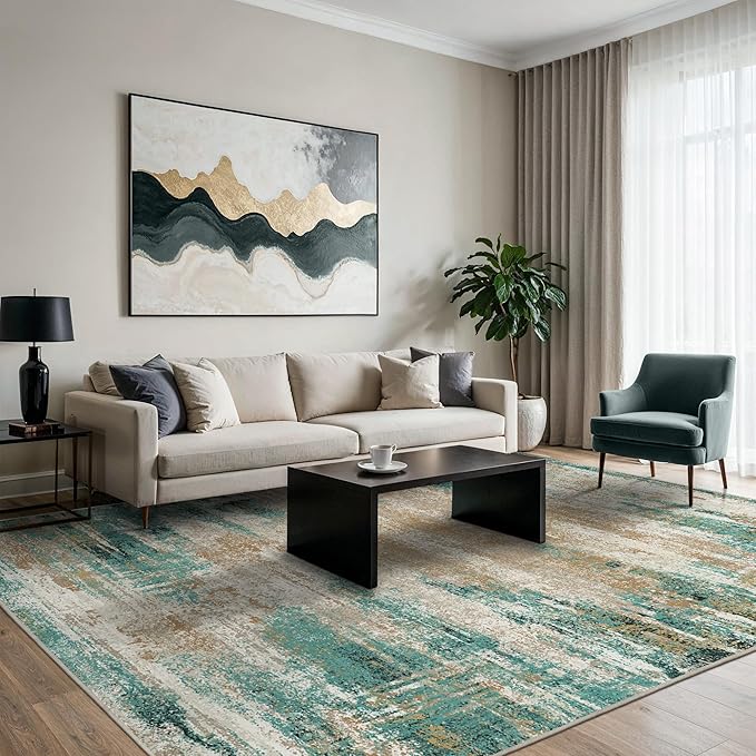 GENIMO 8x10 Area Rugs, Modern Living Room Rugs, Large Machine Washable Rug - Image 9