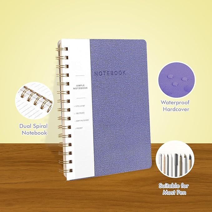 Spiral Notebook-5.75" x 8.125" College Ruled Journal - Image 2