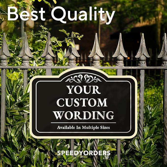 Custom Decorative Outdoor Metal Signs, Customized Driveway Signs, Waterproof - Image 7