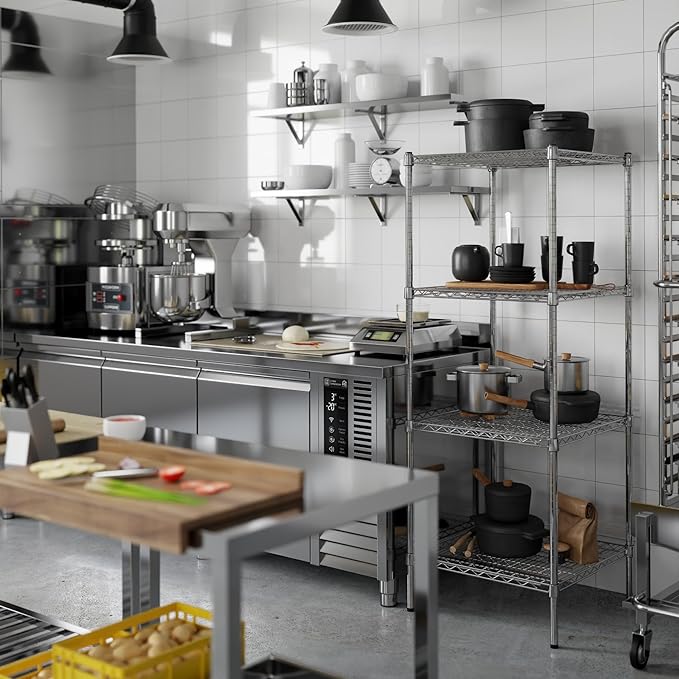 Regal Altair 24" Deep x 24" Wide x 64" Height Wire Shelving Kit | 4-Tier | NSF - Image 2