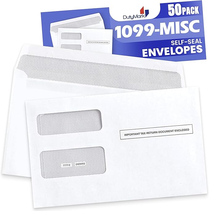 50 1099 Tax Envelopes Self-Seal Designed - Image 4