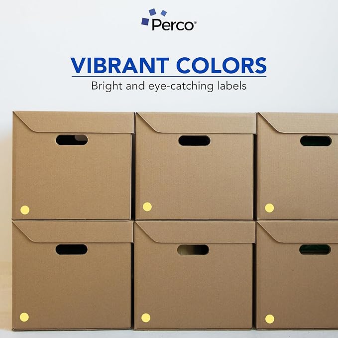 Perco Gold 1-Inch Round Circle Dot Sticker Labels - Image 6