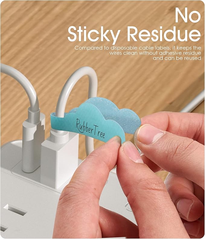 Nearockle 60Pcs Cable Labels for Organizing Wires and Identification, Upgraded - Image 5