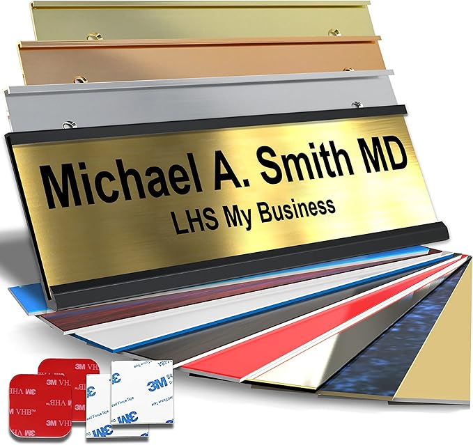 Personalized Name Plate with Choice of Mounting by LHS+My+Business