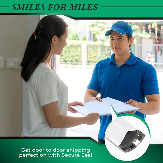 4000 Pack Secure Seal White Poly Mailers - Image 7