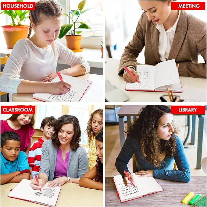 5 Pack Journal Notebook Bulk for School, Feela Hardcover Business Notebooks - Image 7