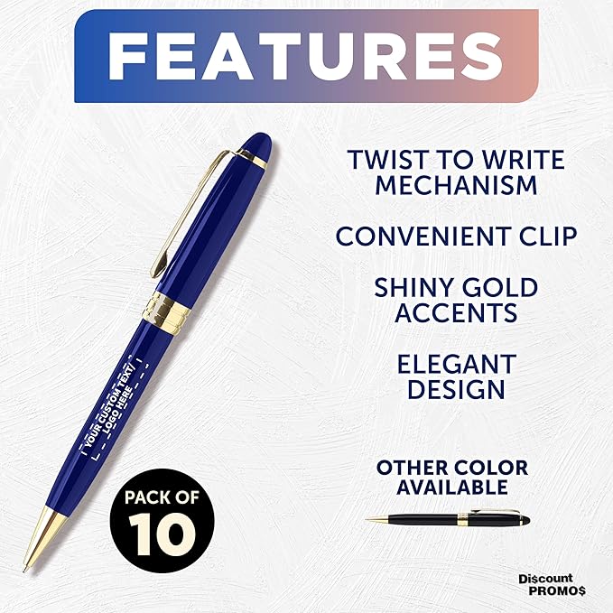 DISCOUNT PROMOS 10 Ultra Executive Pens Pack - Image 2