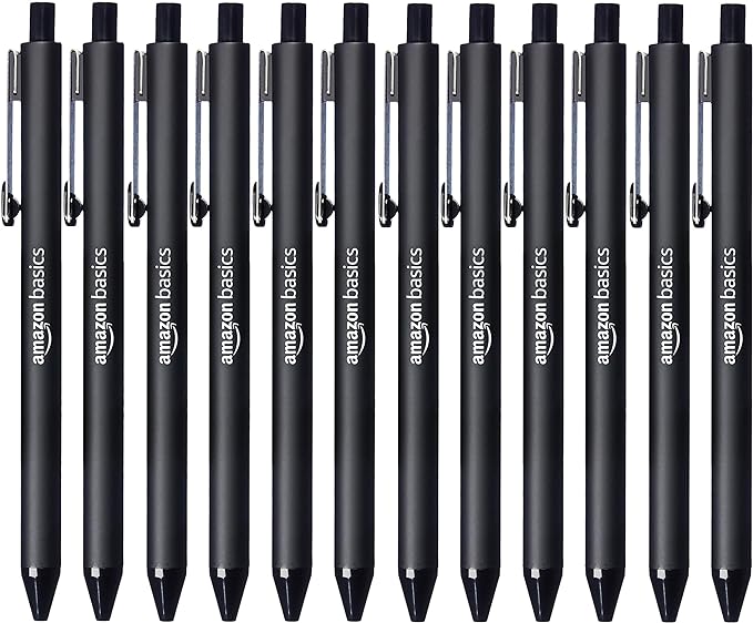 Amazon Basics Black Ballpoint Pens by AmazonBasics