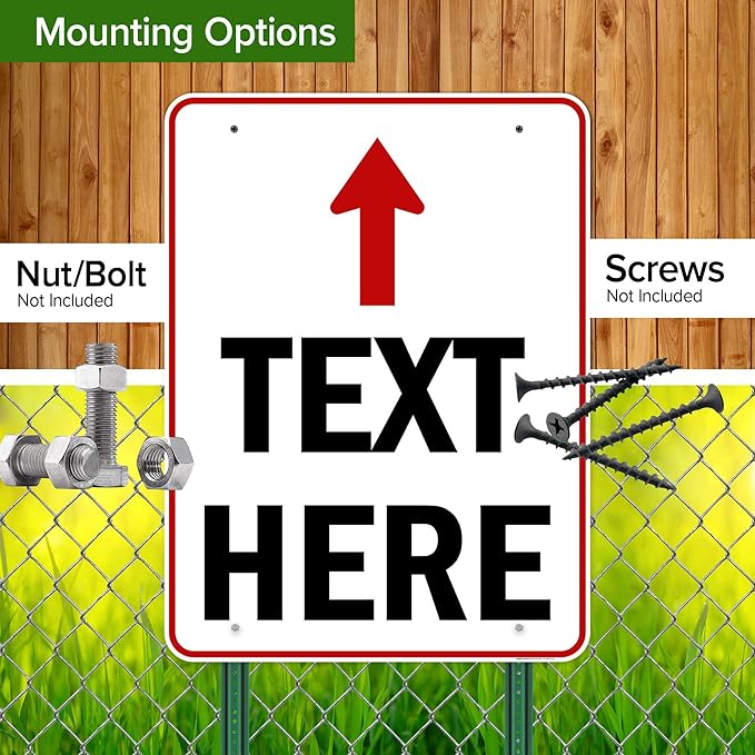 Custom Arrow, Custom Directional Sign, Up Arrow, 36x48 Inches, Rust Free DiBound - Image 5
