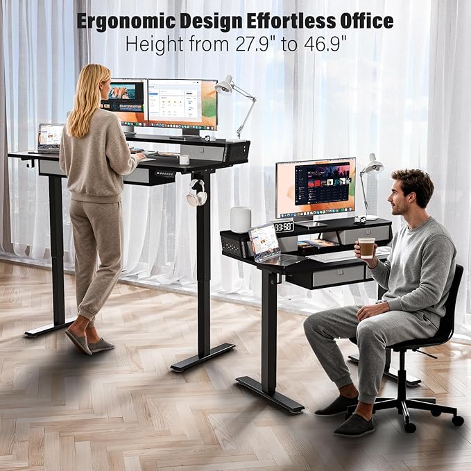 Kingant 55 x 24 Inch Electric Standing Desk - Image 3