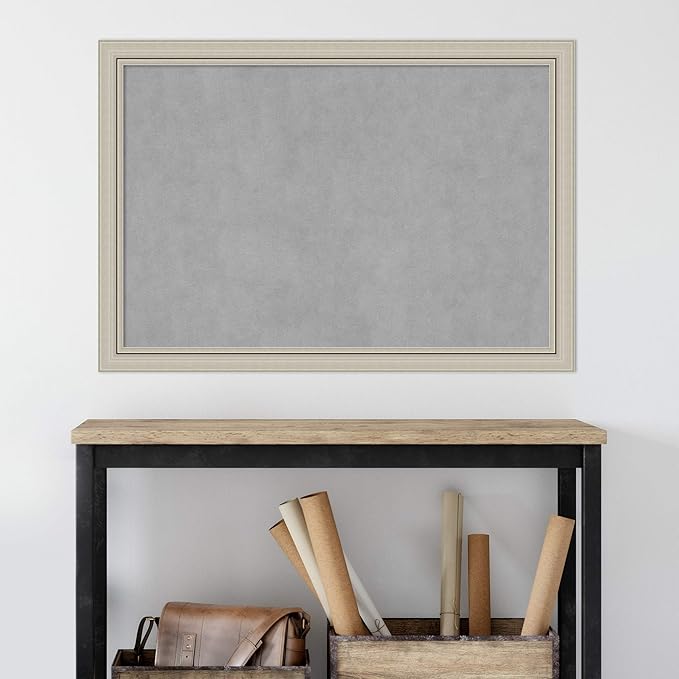 Amanti Art Silver Framed Magnetic Board 28x40 Large Vision Board - Image 6