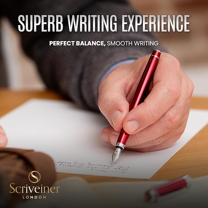 Scriveiner Personalized Deep Crimson Red Pen - Image 4