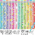 200 Pcs Motivational Pencils Bulk, Rainbow Inspirational School Pencils by RAGNHILD