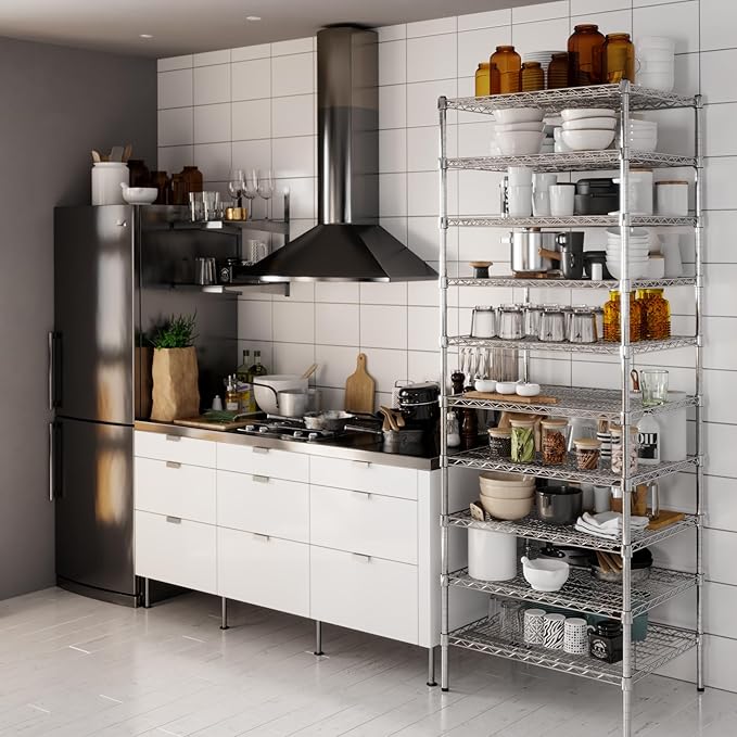 Regal Altair 24" Deep x 30" Wide x 86" Height Wire Shelving Kit | 10-Tier | NSF - Image 2