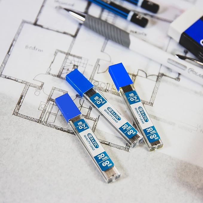BAZIC Mechanical Pencil Lead Refills HB 0.7mm, Pencil Lead Refill - Image 7