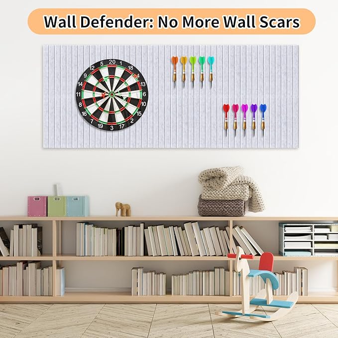 Smarpau Large Cork Board for Walls, 12 Pack Slat Felt Wall Tiles - Image 4