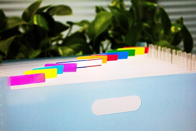 500 Pieces Tabs 2 Inch Sticky Index Tabs, Writable and Repositionable File Tabs - Image 8