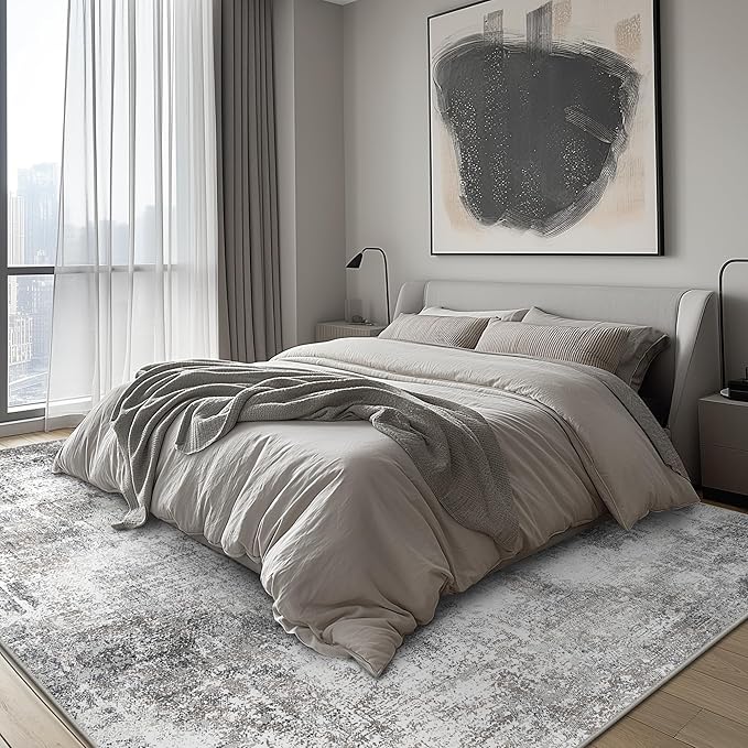 GENIMO Washable Area Rugs for Living Room, 8x10 Modern Non Slip Rugs, Low Pile - Image 7