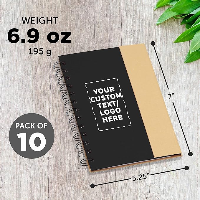 DISCOUNT PROMOS Custom Eco Friendly Spiral Notebooks - Image 5