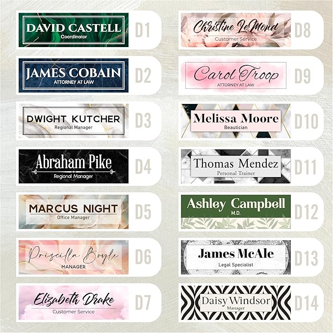Acrylic Desk Name Plate Personalized - Image 2