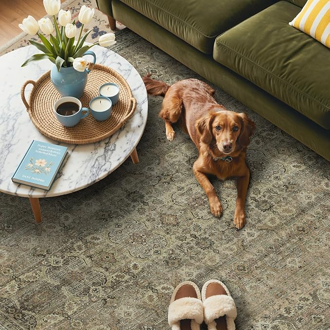 GENIMO 2x10 Runner Rugs for Hallway, Machine Washable Non Slip Vintage Rugs - Image 4
