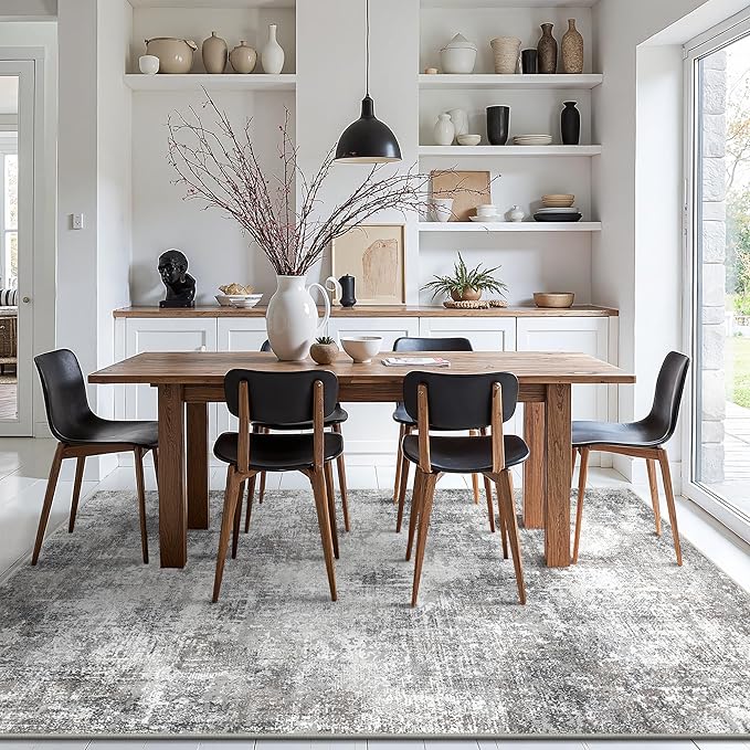 GENIMO Washable Area Rugs for Living Room, 8x10 Modern Non Slip Rugs, Low Pile - Image 8