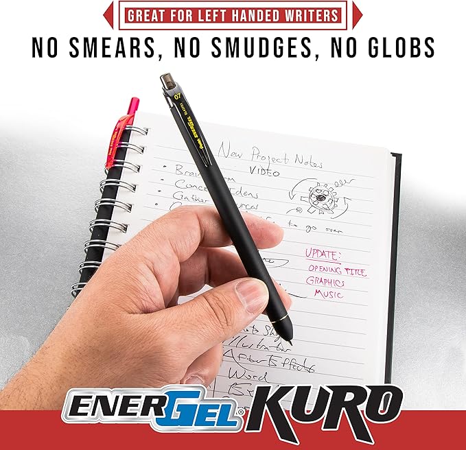 Pentel EnerGel Kuro Shades of Joy, Retractable Liquid Gel Pen - Image 4