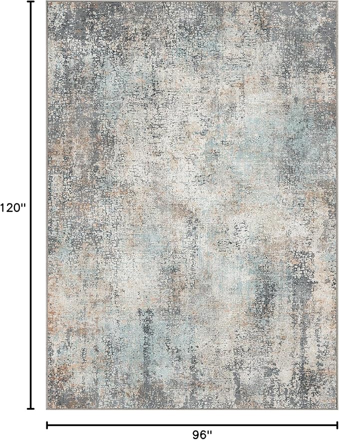 GENIMO Washable Area Rugs for Living Room, 10x14 Modern Non Slip Rugs, Low Pile - Image 2