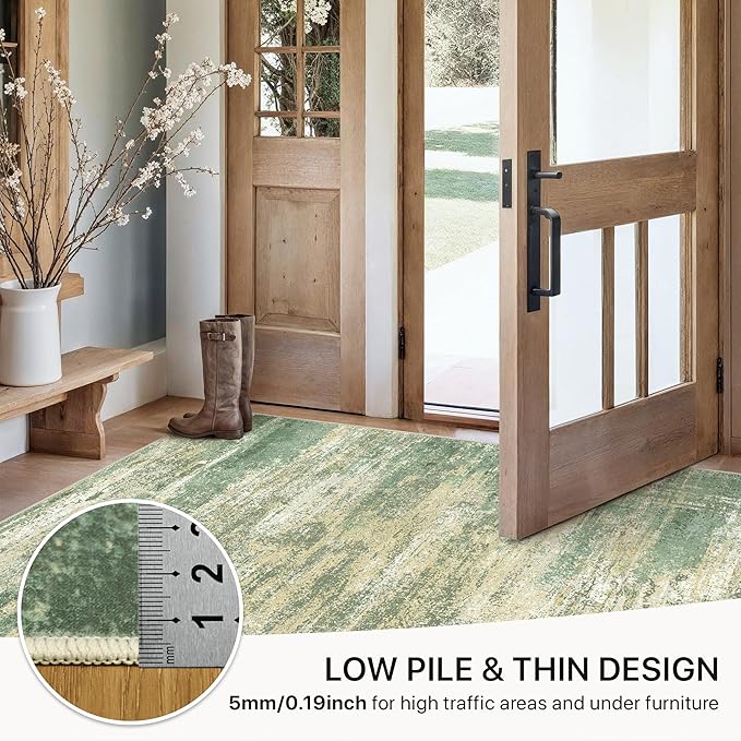 GENIMO Rugs for Bedroom-Washable 6x9 Area Rugs Lightweight Low Pile, Modern - Image 6