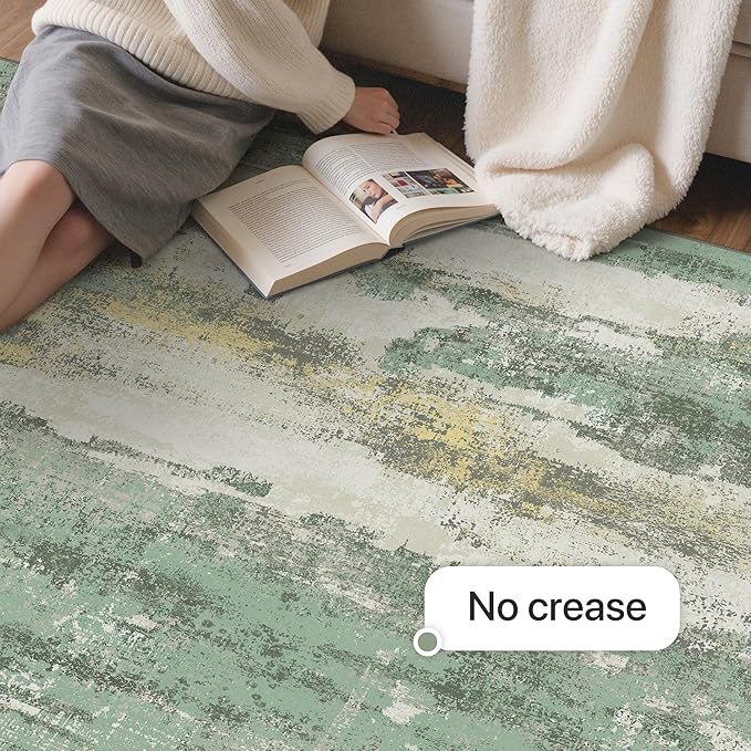GENIMO No Crease Non Slip 9x12 Area Rugs - Image 6