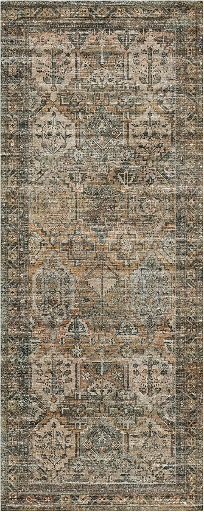 GENIMO 2x10 Runner Rugs for Hallway, Machine Washable Non Slip Vintage Rugs - Image 8